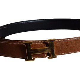 Hermès-Belt-Black,Caramel