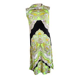 Vestido evasé de jersey estampado Leonard Multicolor Multicolor