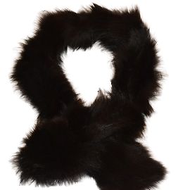 Pablo De Gerard Darel Black Fox Fur Scarf Black