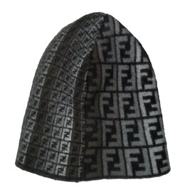 Fendi-Hat-Black,Grey