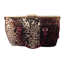 Roberto Cavalli Bolsa Outro Bordeaux