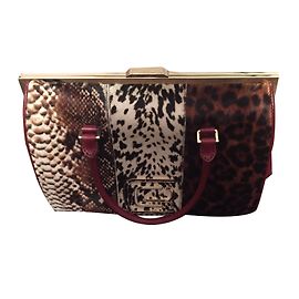 Roberto Cavalli Bolso Otro Burdeos