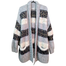 Mes Demoiselles ... Strickjacke Grau