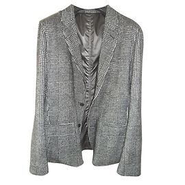 BLAZER REVERSIBILE DA UOMO DOLCE & GABBANA TAGLIA IT 52 Grigio