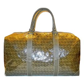 Fendi-Fendi Vintage travel bag-Brown,Beige