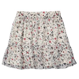 Abercrombie & Fitch-Printed Skirt-White