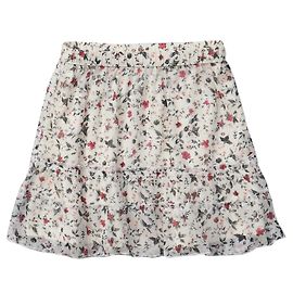 Jupe patineuse imprimée Abercrombie & Fitch Blanche M Blanc