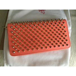Christian Louboutin-Panettone Wallet spikes-Red