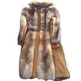 Hermès-fur coat-Caramel