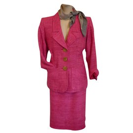 Yves Saint Laurent Skirt suit Pink