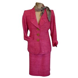 Yves Saint Laurent Vestito gonna Rosa