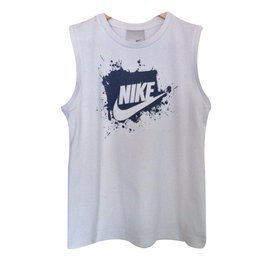 Nike-Tops Tees-White