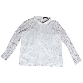 The Kooples Spitzenbluse Aus weiß