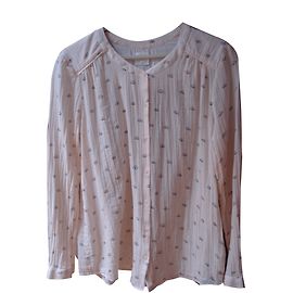 Des Petits Hauts Top con colletto tunisino Rosa