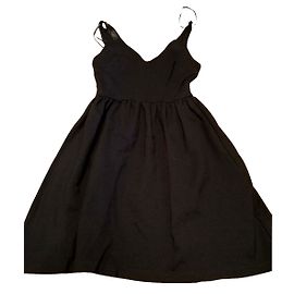 Zara Little Black Dress Black Polyester Size 36 Black