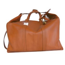 Gucci-Gucci Large Boston Bag Travel-Cognac