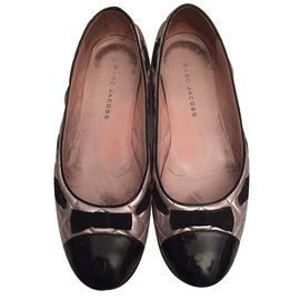 Sapatilhas Marc Jacobs em couro rosa Rosa