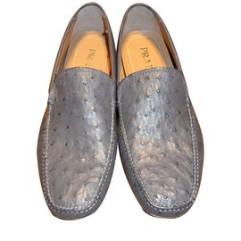 Prada-Mocassins homme-Gris