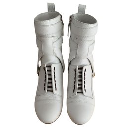 Fendi-Ankle Boots-White