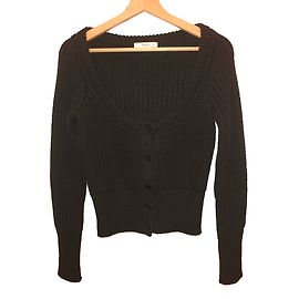 Prada Black Wool Cardigan Black