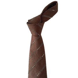 Hermès-gravata-Marrom