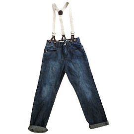 Autre Marque Jeans.Depto pelo graffiti infantil Azul