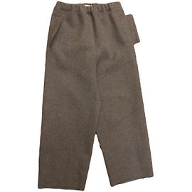 Sacai Luck Hose aus Wolle in Grau weit geschnitten Grau