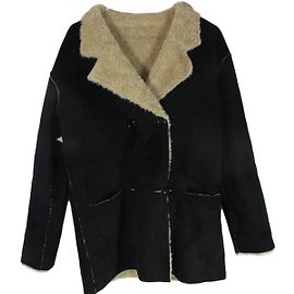 Manteau réversible à double boutonnage noir Swildens Noir