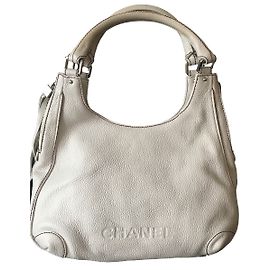 Bolso Chanel de cuero blanco Blanco