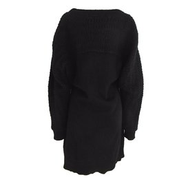 Limi Feu-Limi Feu Black Sweater Dress-Black