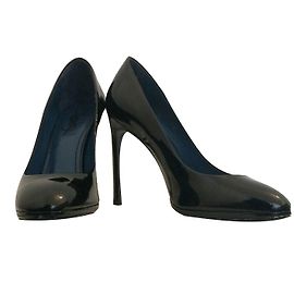 Escarpins Yves Saint Laurent Nicole en cuir vernis noir Noir