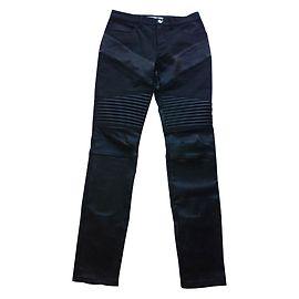 Pantalones de cuero Givenchy, Talla fr36 Negro