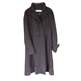 Christian Dior Wool Coat Brown Brown