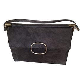 Sac à main Roger Vivier en daim gris Gris