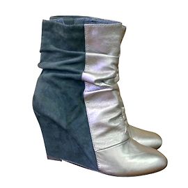 Jeffrey Campbell Marlot Ankle Boots Golden