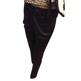 Georges Rech Calça de couro Preto