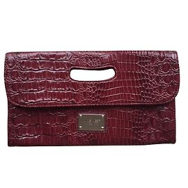 Nine West Unterarmtasche Rot Kroko Print Rot