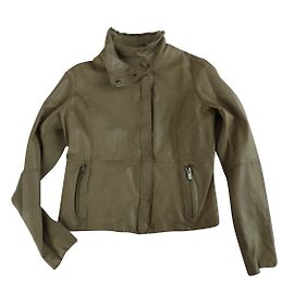 Ikks Lammleder Bikerjacke Braun XL Braun