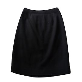Apostrophe Black Wool Skirt Size 38 Black
