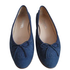 Chanel-Sapatilhas de ballet-Azul