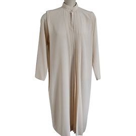 Autre Marque Jean Bailly Beige Polyester Crepe Dress Beige