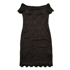 Liu.Jo Kleid aus schwarzer Stretch-Spitze Schwarz