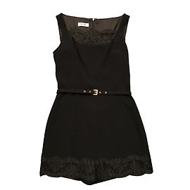 Moschino Cheap And Chic Schwarzes Minikleid mit Shorts Schwarz