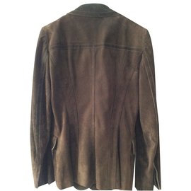 Gucci-Suede  jacket-Brown