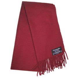 Dior-Men Scarf-Dark red