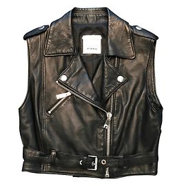 Pinko Bikerweste Schwarz