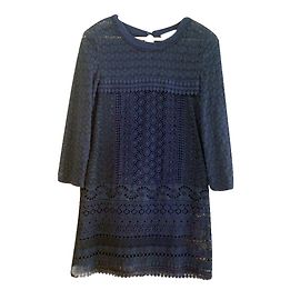 Vanessa Bruno Athe robe guipure Bleu