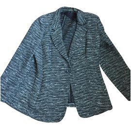 Marina Rinaldi Grey Cotton Jacket Grey