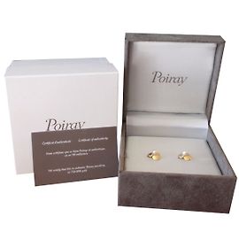 Set gioielli Poiray Petals Collana e Orecchini Oro Giallo Perla Diamante D'oro