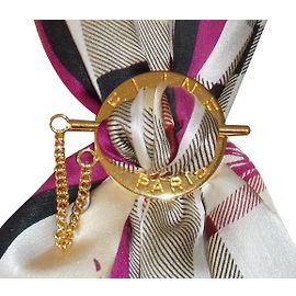 Anel para lenço Céline Metal Dourado Dourado